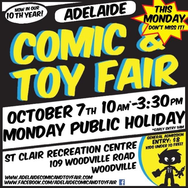 avcon adelaide comic and toy fair